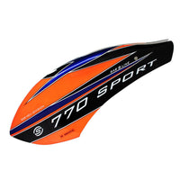 H0977-S - GOBLIN 770 SPORT CANOPY ORANGE-Mad 4 Heli