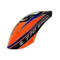 H0977-S - GOBLIN 770 SPORT CANOPY ORANGE-Mad 4 Heli