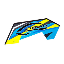 H1144-S KRAKEN LOW SIDE FRAME L YELLOW/BLUE-Mad 4 Heli