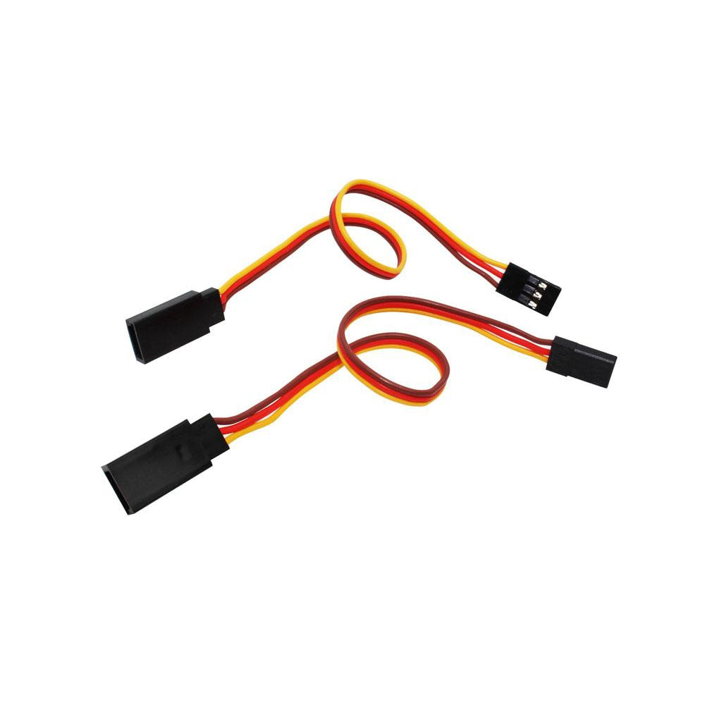 HA074-S - CABLE ( JR MALE TO FUTABA FEMALE- BR/R/O -22AWG- 200MM)