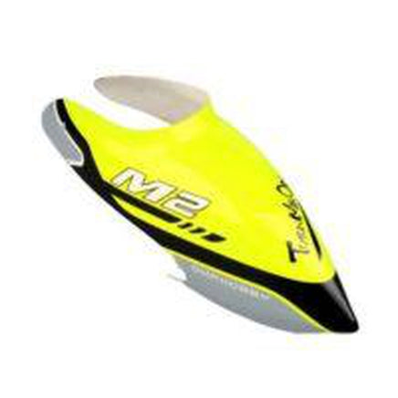 OSHM2041 OMPHOBBY M2 Canopy Racing Yellow-Mad 4 Heli