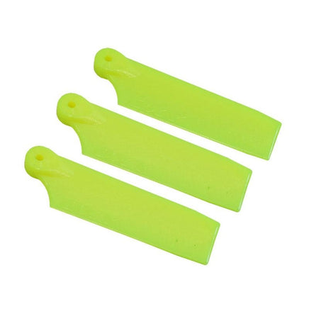 SP-OXY3-102-4 - OXY3 - 3X Tail Blade 47mm - Yellow-Mad 4 Heli