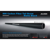 H60T003XX Align Trex 600 Carbon Fiber Tail Boom-Matte Black.-Mad 4 Heli