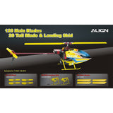 H15F001XE Align Trex 150 Landing Skid- Yellow-Mad 4 Heli