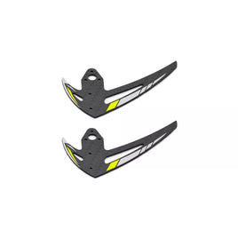 OSHM2328Y OMPHOBBY M2 EVO Vertical Stabilizer set-Racing Yellow-Mad 4 Heli