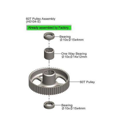 HC420-S ABEC-5 Bearing Ø10 x Ø15 x 4 - Goblin 630/700/770 (2pcs)-Mad 4 Heli