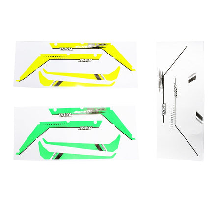 HA092-S SAB Raw 580 YELLOW/GREEN/WHITE STICKERS-Mad 4 Heli