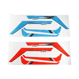 HA093-S SAB Raw 580 BLUE/ORANGE STICKERS-Mad 4 Heli